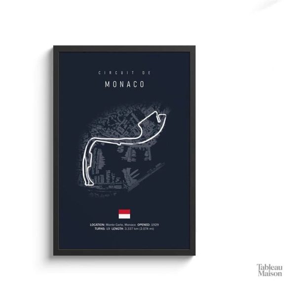 Illustration de circuit F1, style moderne pour collectionneurs