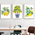 Tableau citrons pour décoration de cuisine