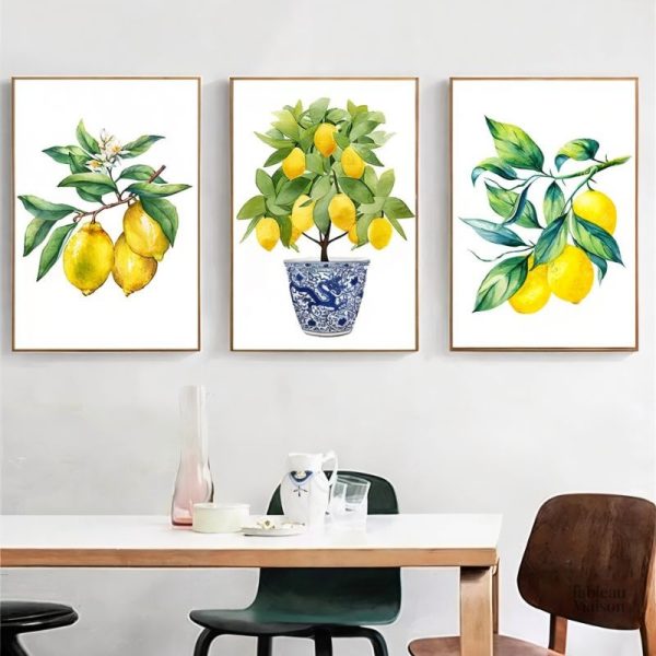 Tableau citrons pour décoration de cuisine