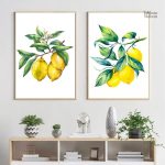 Art mural citrons pour un style frais et coloré