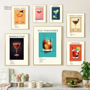 Tableau cocktail pour la cuisine moderne