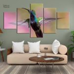Tableau Colibri coloré sur toile décorative