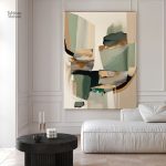 Peinture abstraite colorée pour décoration intérieure