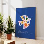 Tableau Colombe Choose Peace, art mural inspirant