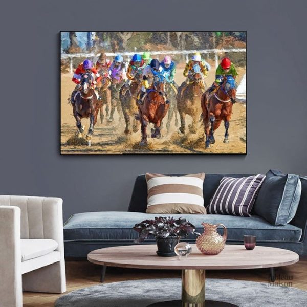 Tableau dynamique sur le thème des chevaux