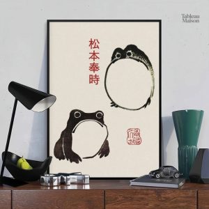 Tableau japonais Crapaud - Design artistique unique