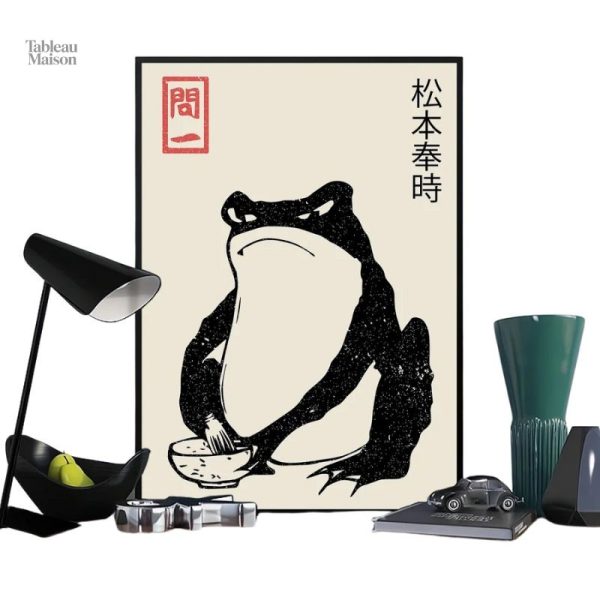 Tableau Crapaud - Fusion de nature et culture