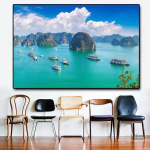 Tableau Baie d'Halong en croisière