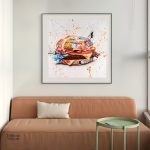 Tableau street art pour cuisine moderne