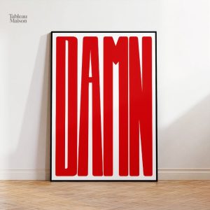Tableau moderne DAMN en couleurs vives