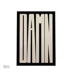 Tableau abstrait DAMN, inspiration artistique pour intérieur
