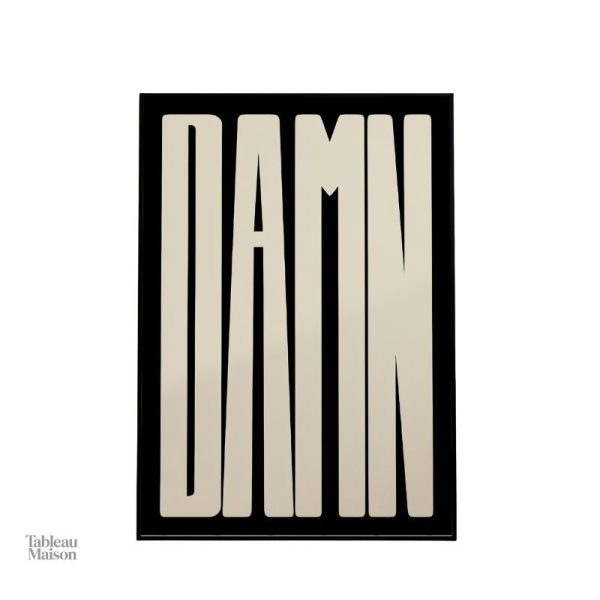 Tableau abstrait DAMN, inspiration artistique pour intérieur