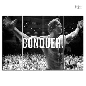 Affiche artistique d'Arnold Schwarzenegger, décoration murale