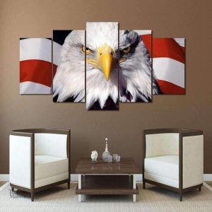 Tableau Aigle, œuvre artistique représentant un aigle majestueux