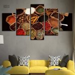 Décoration murale cuisine aromates