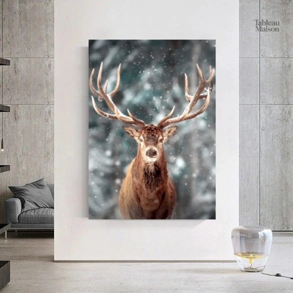 Tableau déco cerf élégant pour une ambiance nature