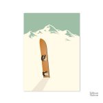 Tableau décoratif évoquant la nature et l'aventure en montagne