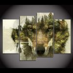 Illustration captivante d'un loup dans un décor naturel