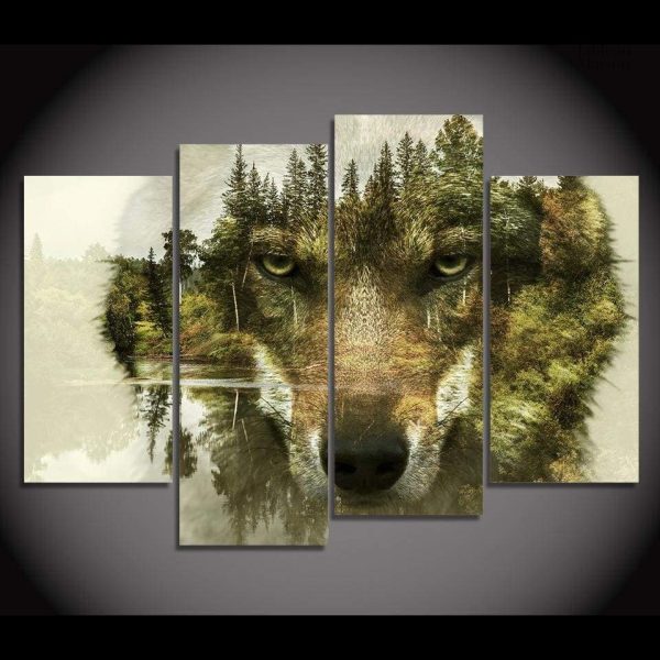 Illustration captivante d'un loup dans un décor naturel
