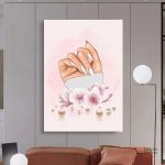Tableau déco ongles pour un salon moderne