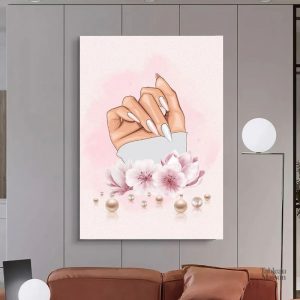 Tableau déco ongles pour un salon moderne