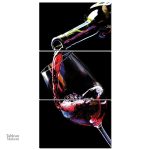 Art mural sur le thème du vin pour cuisine moderne