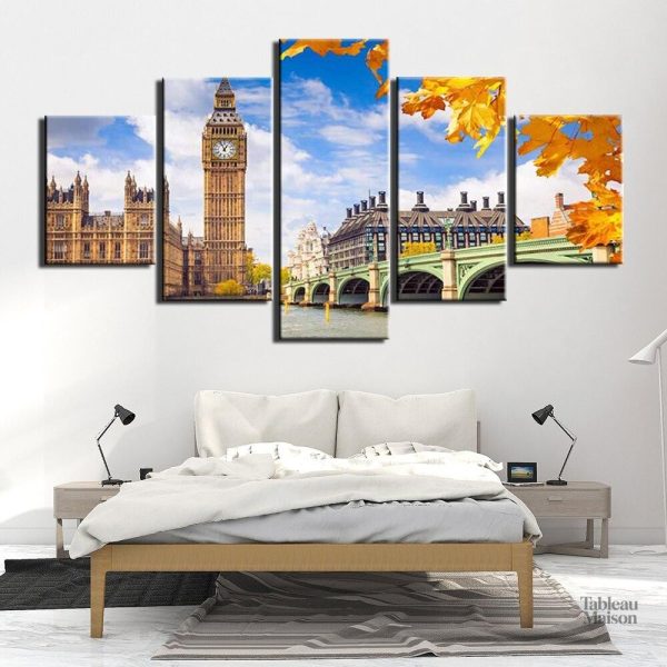 Tableau Vue de Londres en style artistique contemporain