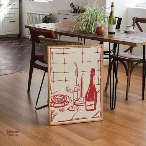 Tableau inspirant pour ambiance chaleureuse en cuisine