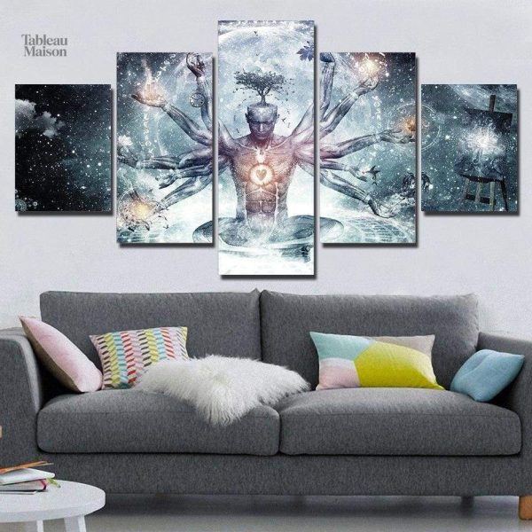 Tableau Divinité, œuvre artistique inspirée par des thèmes divins