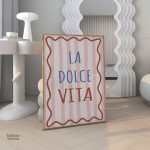 Tableau moderne Dolce Vita avec des couleurs vives