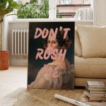 Tableau moderne Don't Rush en couleurs apaisantes