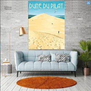 Tableau paysage Dune du Pilat, décoration murale naturelle