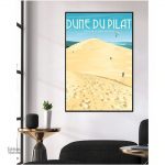 Vue artistique de la Dune du Pilat, œuvre moderne