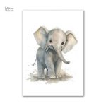 Décoration murale éléphant pour espace enfantin