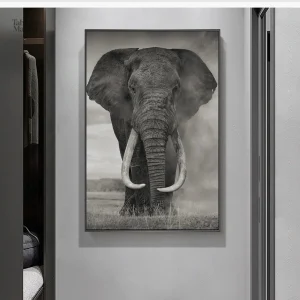 Tableau illustrant un éléphant, design saisissant et unique