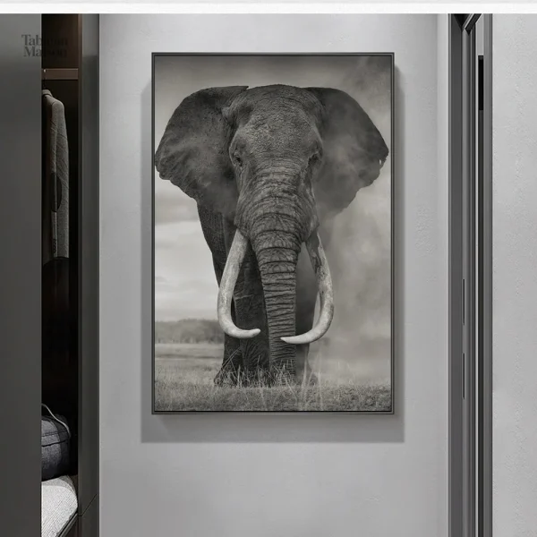 Tableau illustrant un éléphant, design saisissant et unique