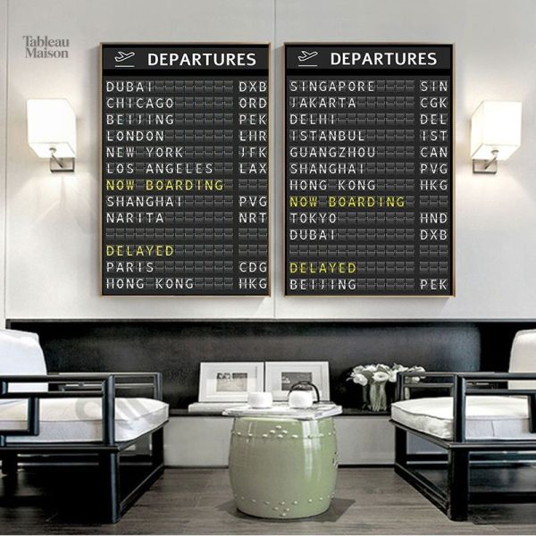 Tableau décoratif avion pour ambiance aéroportuaire