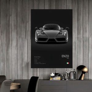Art mural Enzo Ferrari, une pièce incontournable pour les amateurs d'automobile