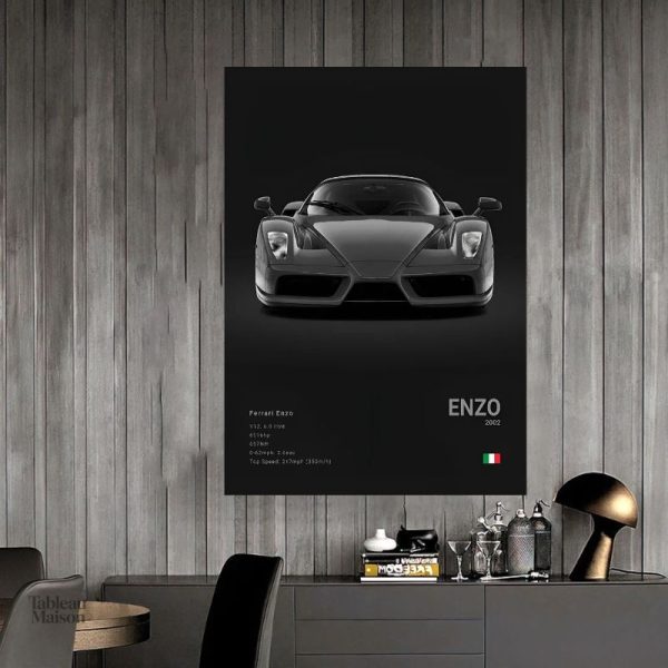 Art mural Enzo Ferrari, une pièce incontournable pour les amateurs d'automobile