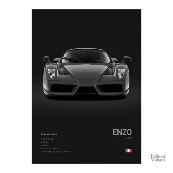 Décoration murale voiture Enzo Ferrari, parfaite pour un intérieur stylé