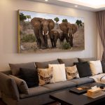 Illustration d'éléphants soulignant l'unité et la tendresse