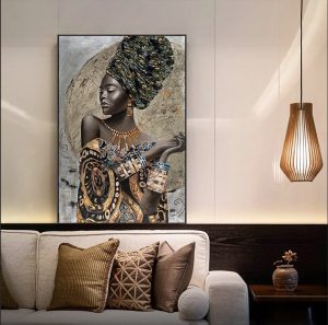 Tableau vibrant sur la culture africaine