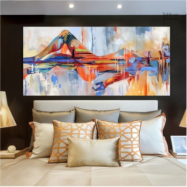 Tableau abstrait Femme Allongée en style moderne
