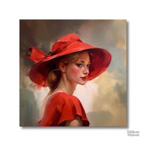 Art mural représentant une femme au style distinctif
