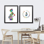 Illustration artistique d'une femme enceinte