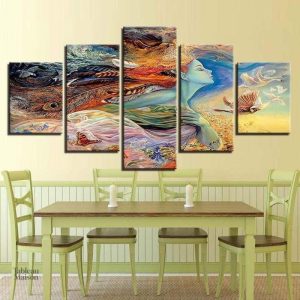 Œuvre artistique unique pour décoration intérieure moderne
