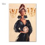 Illustration d'une femme marocaine en couleurs vives