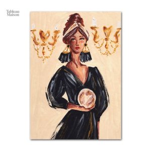 Illustration d'une femme marocaine en couleurs vives