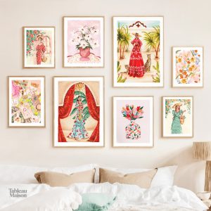 Tableau représentant la culture féminine marocaine