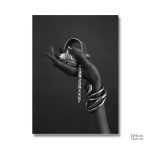 Œuvre d'art sur toile illustrant une femme d'origine africaine